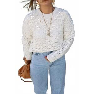 NEW POLAGRAM swiney top in white